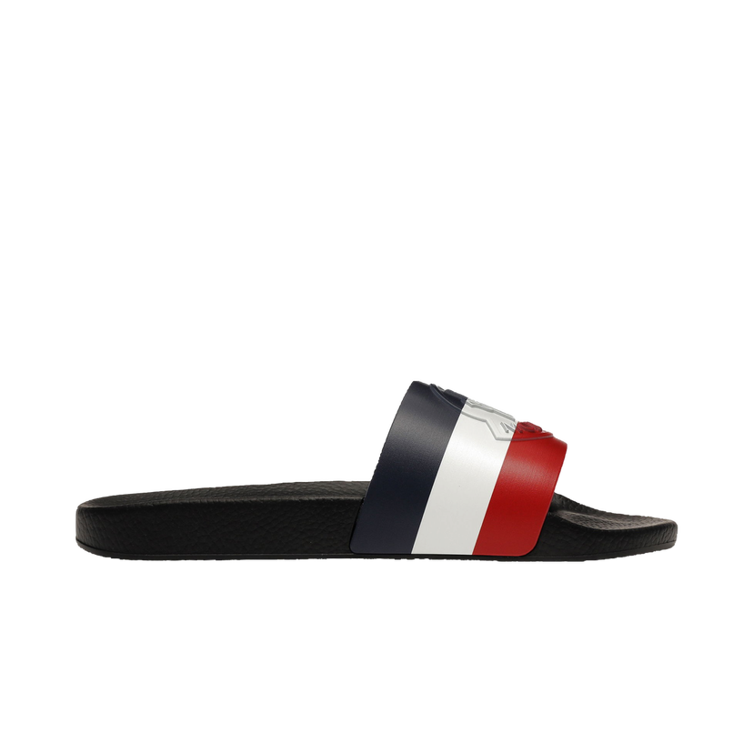 Sneakers och skor Moncler Basile Pool Slides Black Tricolour Svart | 4C700 0001A49998