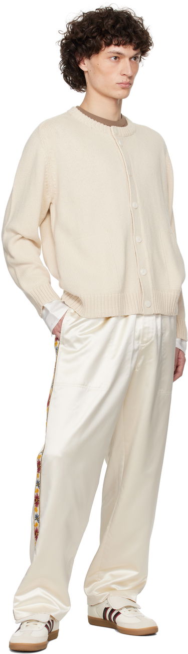 Träningsbyxor Bode Bode Candyfloss Satin Track Pants Vit | MRS25BT010, 3