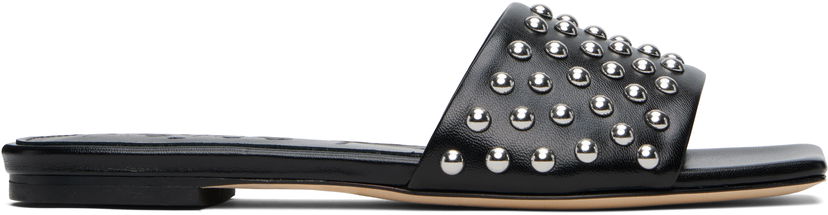 Tillbehör Aeyde Aeyde Anna Studded Leather Sandals Svart | A11-FS-BRNS08FL185-SS25-800-007