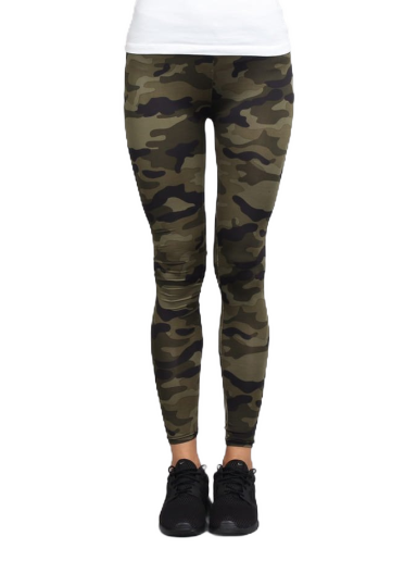 Damasker Urban Classics Ladies Camo Leggings Grön | tb1331 green