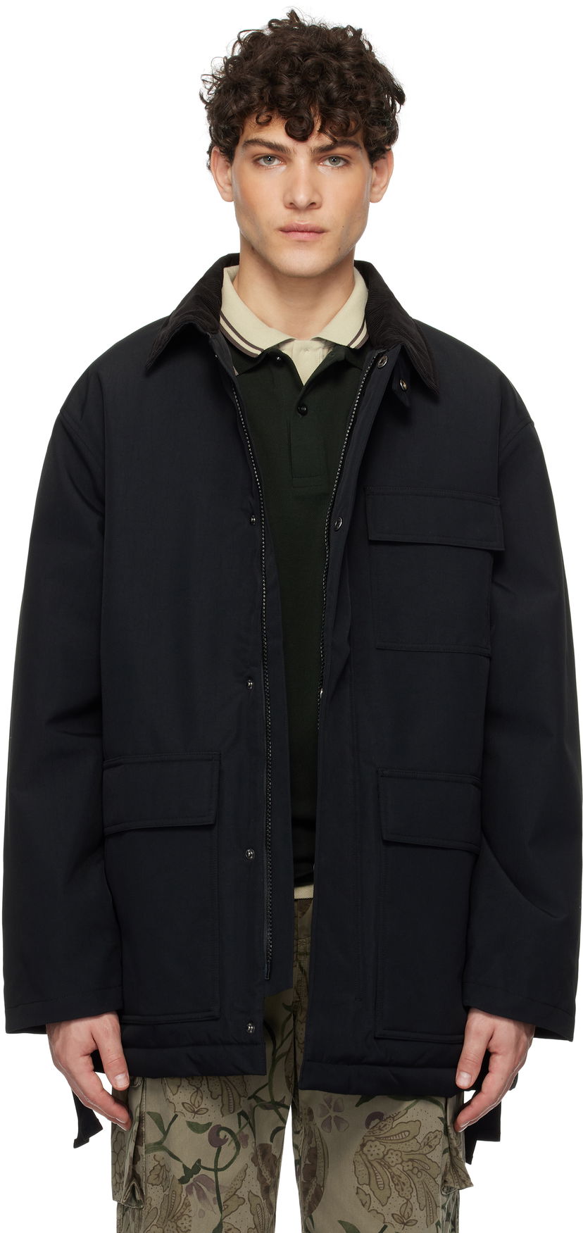 Parkas Carhartt WIP Black Clarton Insulated Coat Svart | I033870