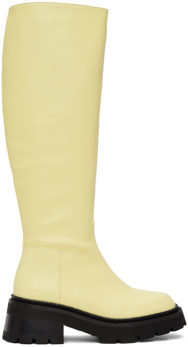Rockar BY FAR BY FAR Russel Knee-High Boots Gul | 22FWRUSDIVRSSP