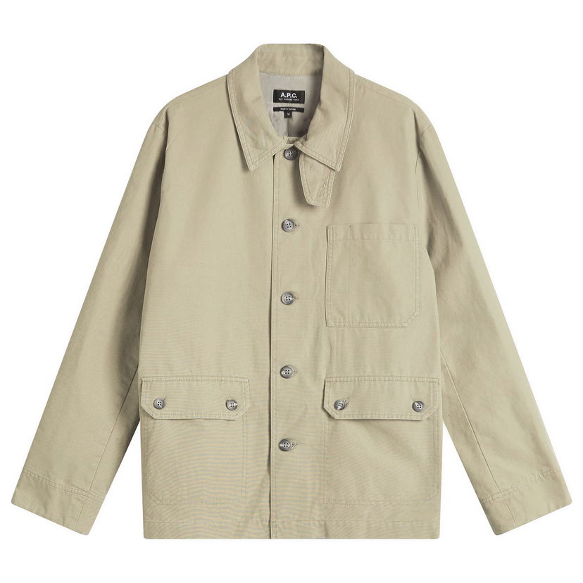 Jacka A.P.C. A.P.C. Piet Canvas Work Jacket Beige | COGBJ-H02993-KAE