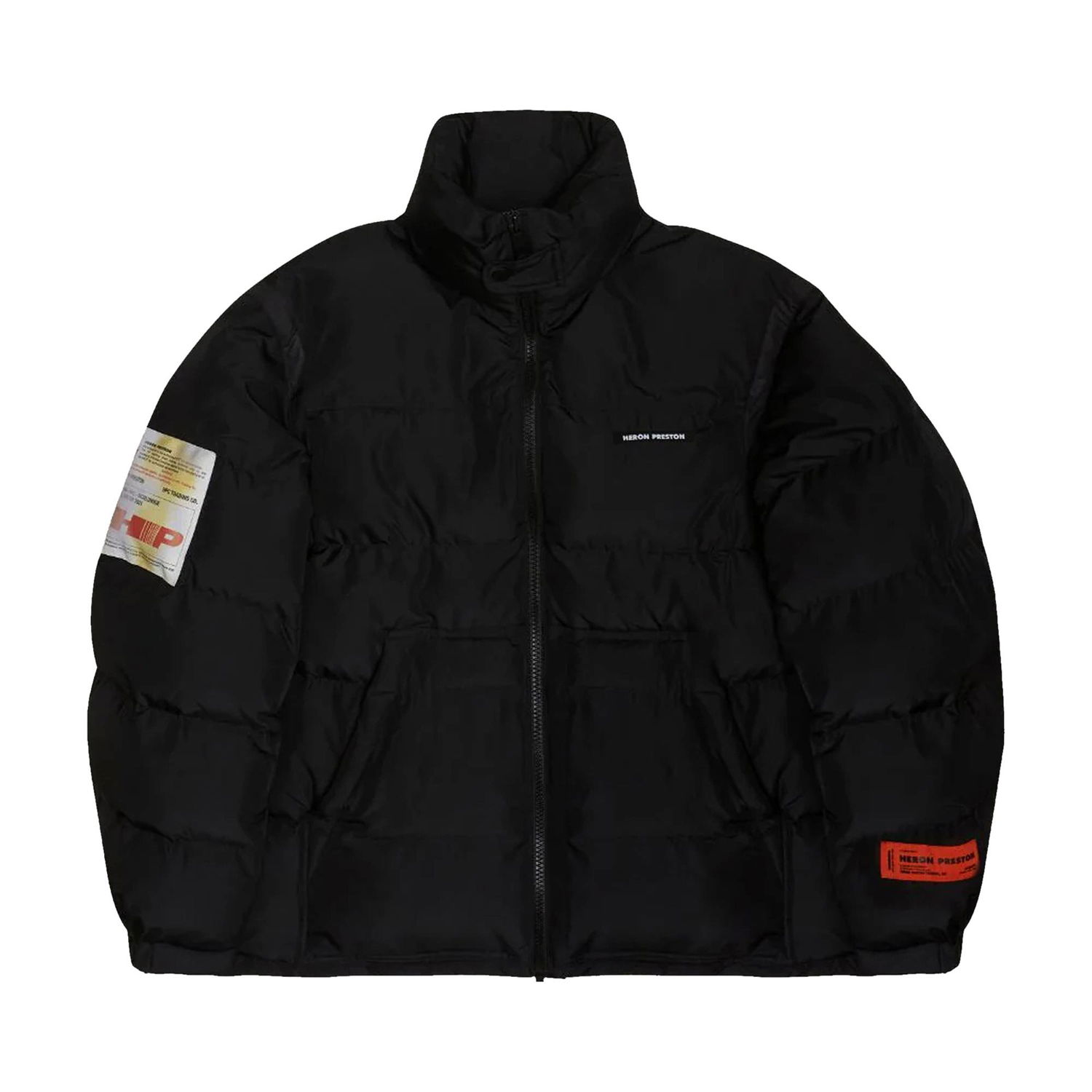 Pufferjacka HERON PRESTON Label Nylon Puffer Svart | HMED008F21FAB0011000, 1