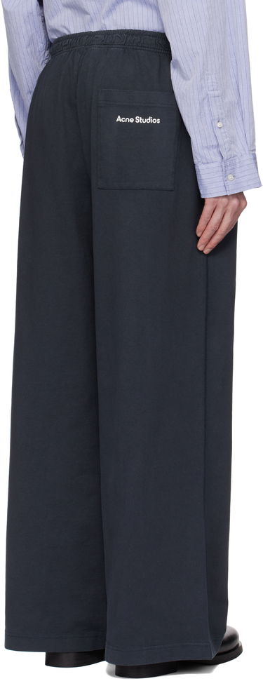 Träningsbyxor Acne Studios Black Printed Logo Stamp Sweatpants Svart | CK0109-, 2