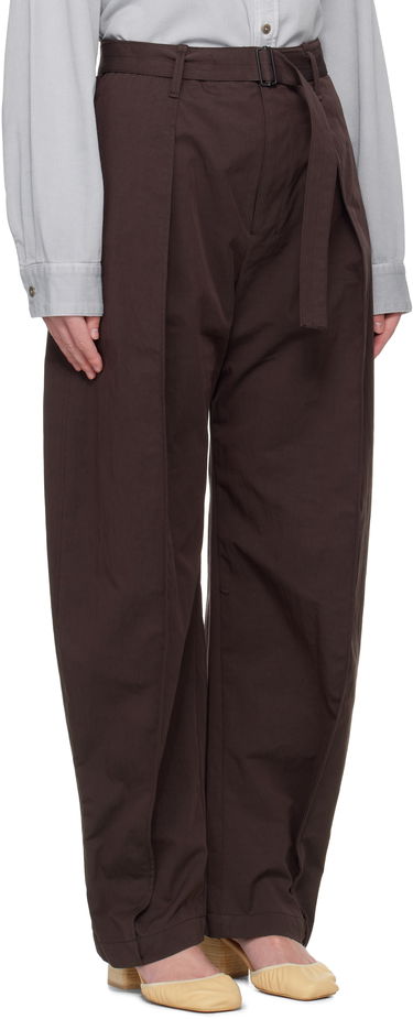 Byxor LEMAIRE Lemaire Belted Volume Trousers Brun | PA1177 LF1228, 1
