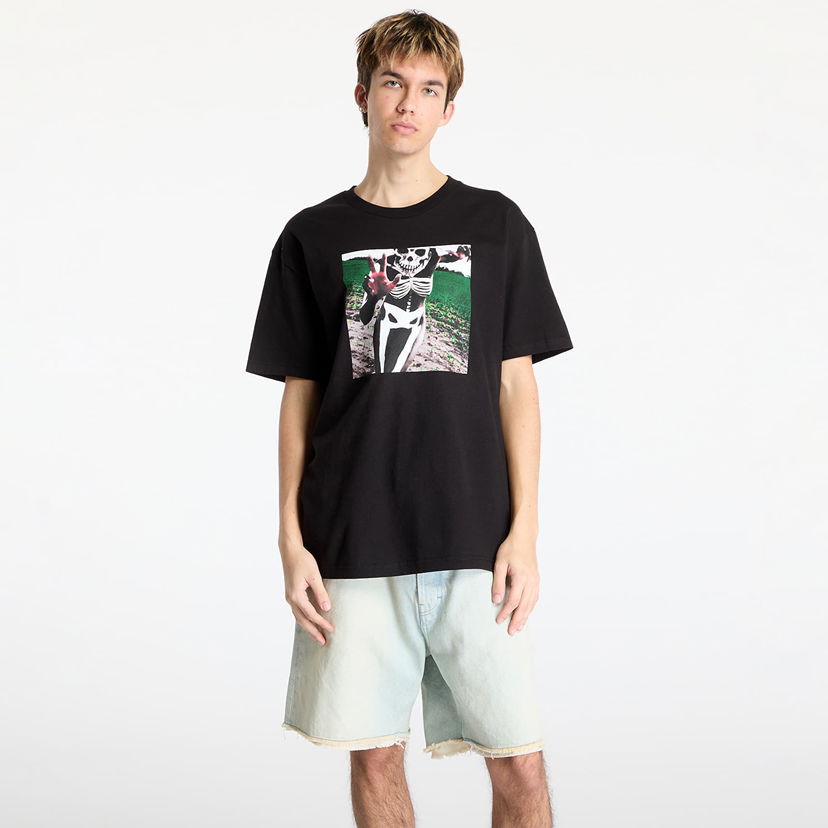 T-shirt Pleasures PLEASURES x Slipknot Skeleton T-Shirt Svart | P25SK017 BLACK