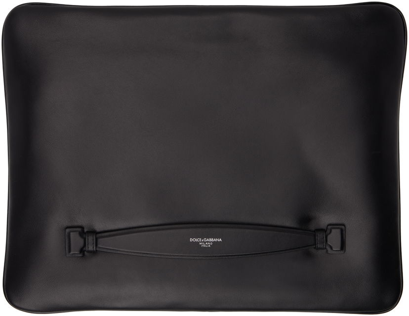 Resväska Dolce & Gabbana Leather Pouch Svart | BM3049AF984
