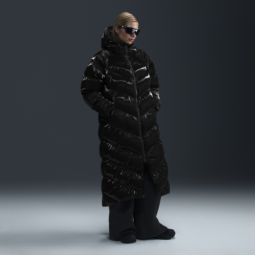 Parkas Nike Parka Windpuffer Long Black Svart | FV7827-010