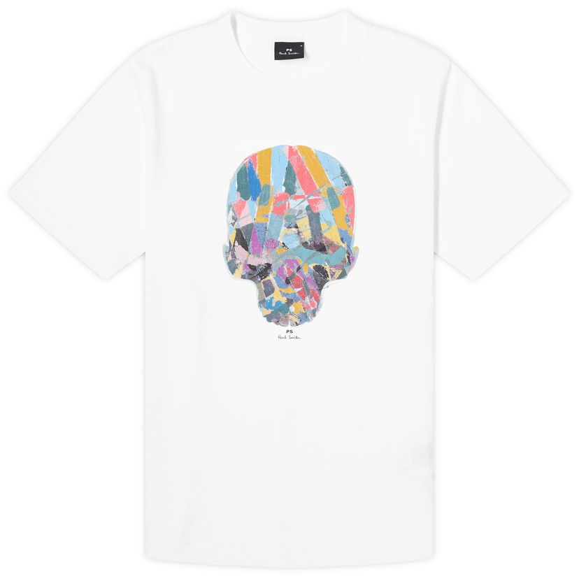 T-shirt Paul Smith Paul Smith Skull Print T-Shirt, Size Small Vit | M2R-011R-NP4689-01