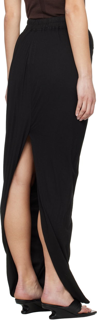 Kjol Rick Owens Rick Owens DRKSHDW Hollywood Pull On Maxi Skirt Svart | DS01E3332 BHDB, 2