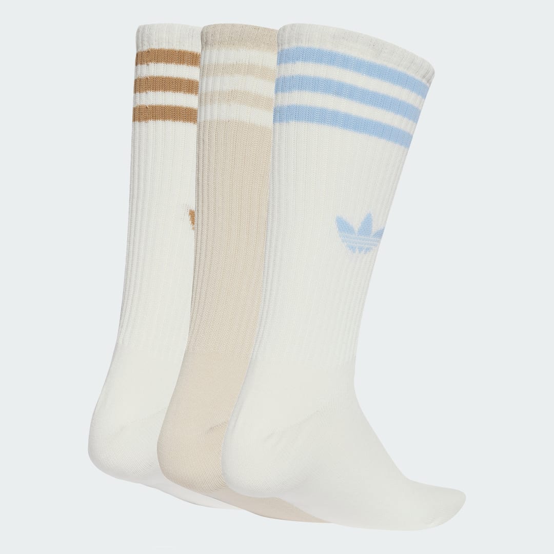 Strumpor adidas Performance 3-Stripes High Crew Socks - 3 Pairs Vit | JV7420, 0