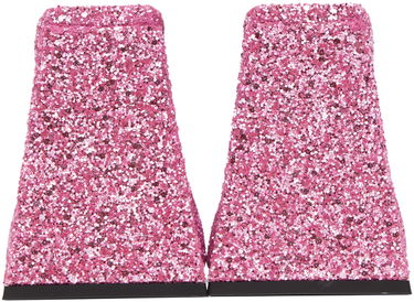 Tillbehör The Attico Attico Devon Glitter Mules Rosa | 232WS000 G001, 1