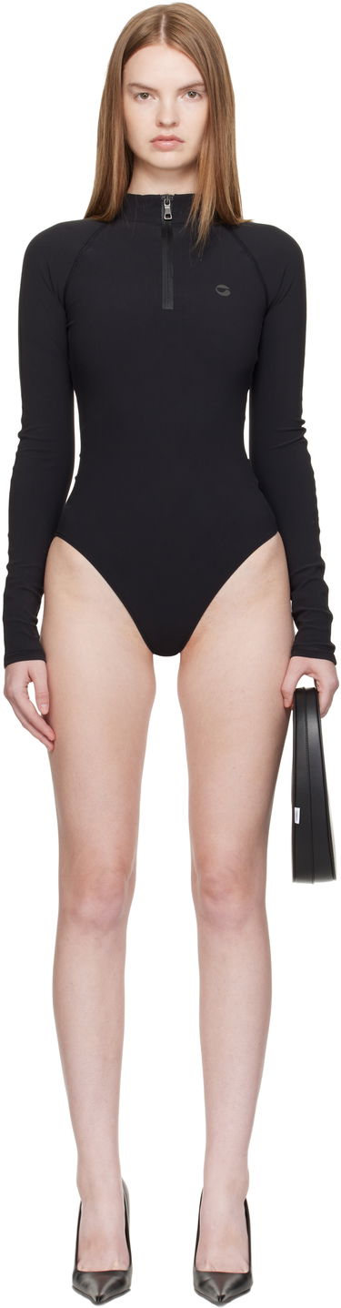 Kropp Coperni Coperni Eurojersey Mock Neck Long Sleeve Bodysuit Svart | COPBO14F5039, 0