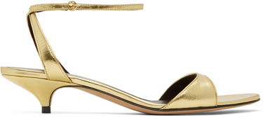 Tillbehör The Row The Row Vika Ankle Strap Kitten Heel Sandals Metallisk | F1583-M39, 0