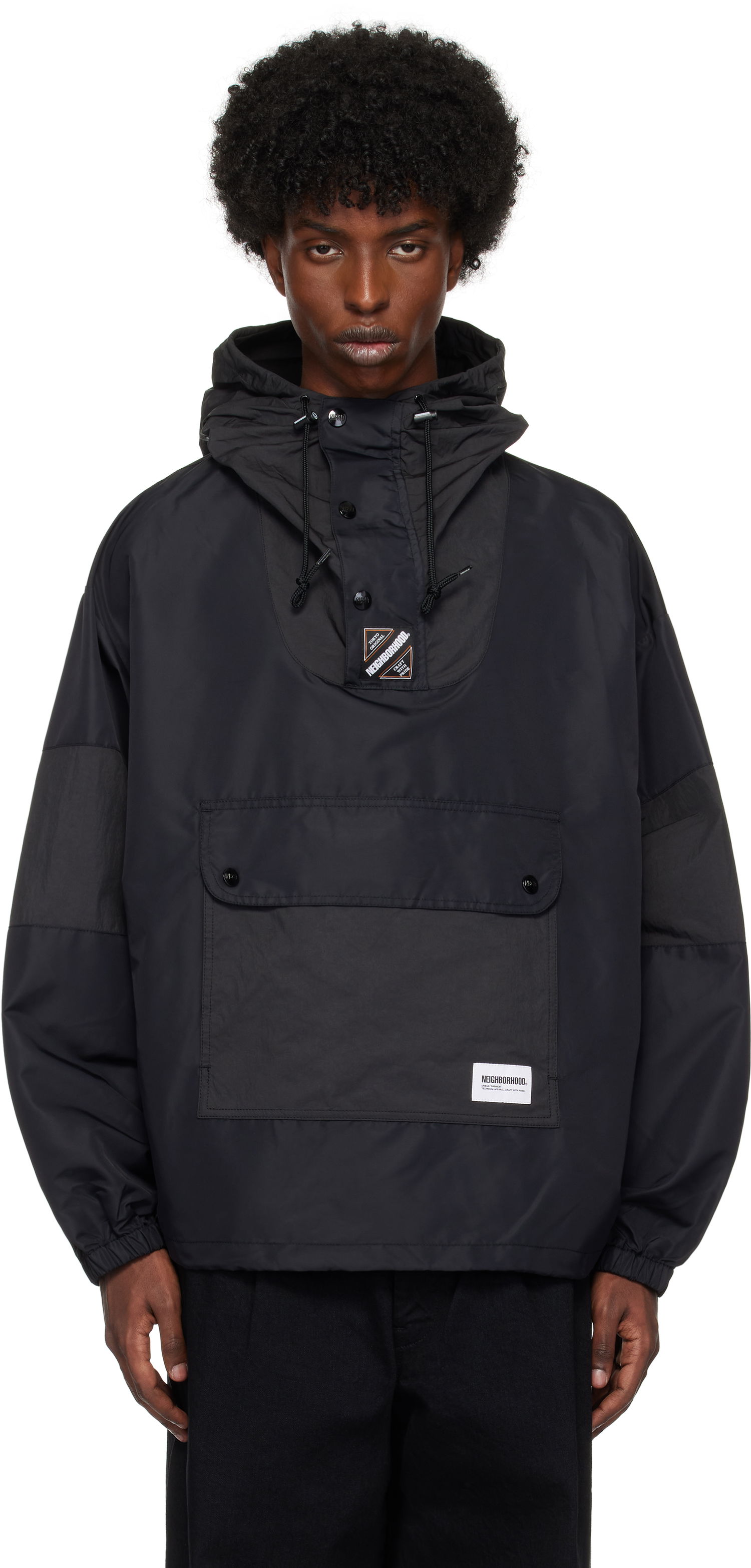 Vindjacka Neighborhood Water-Repellent Anorak Svart | 242TSNH-JKM11, 0