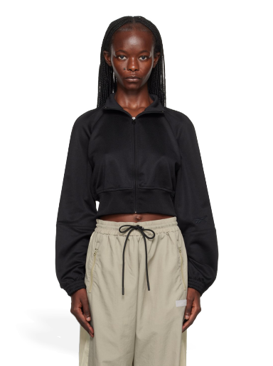 Sweatshirt Reebok Classics Cropped Hoodie Svart | RWBD003C99FAB0011000