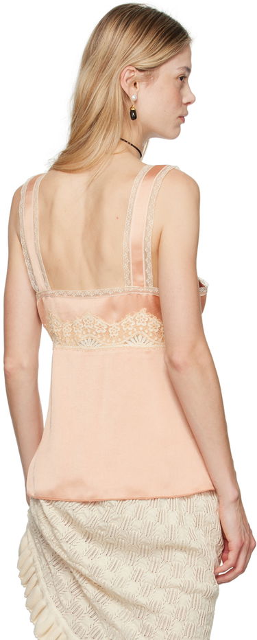 Linne Anna Sui Lace Trim Satin Camisole Rosa | 624M23, 2