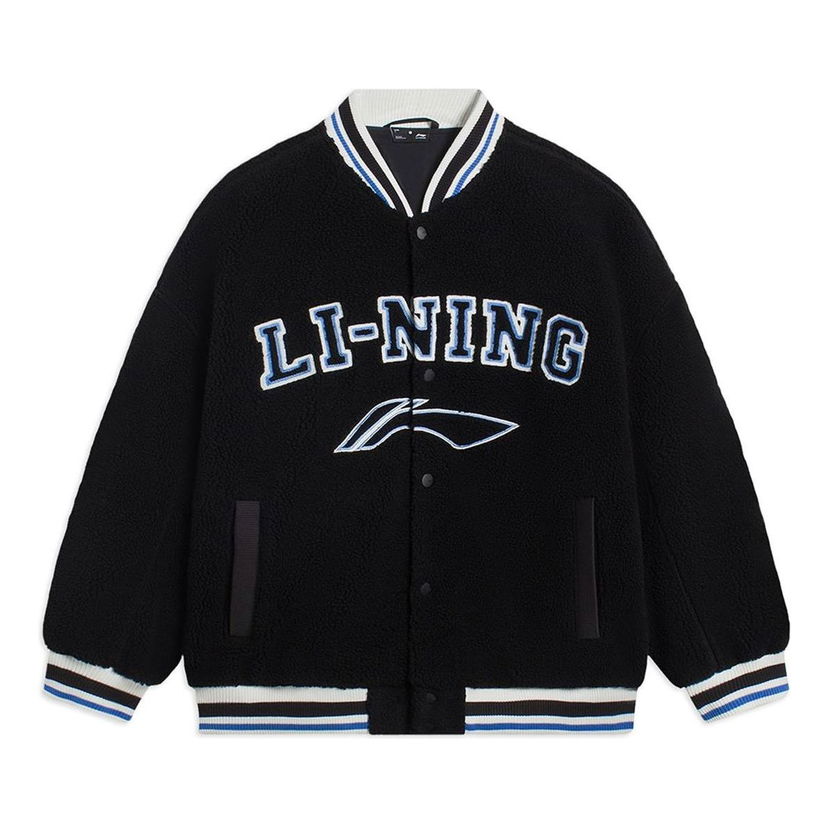 Bomberjacka Li-Ning Polar Fleece Baseball Jacket Svart | AFDSD31-3