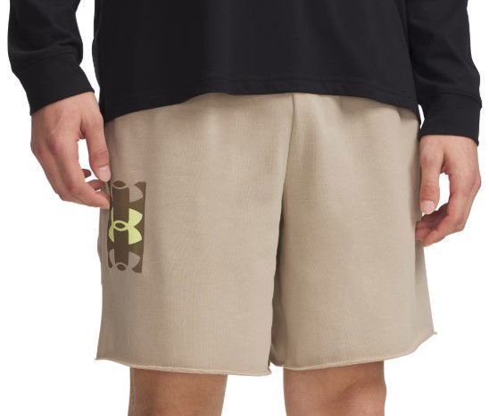 Shorts Under Armour Rival Terry Logo 8in Shorts Beige | 1390147-299
