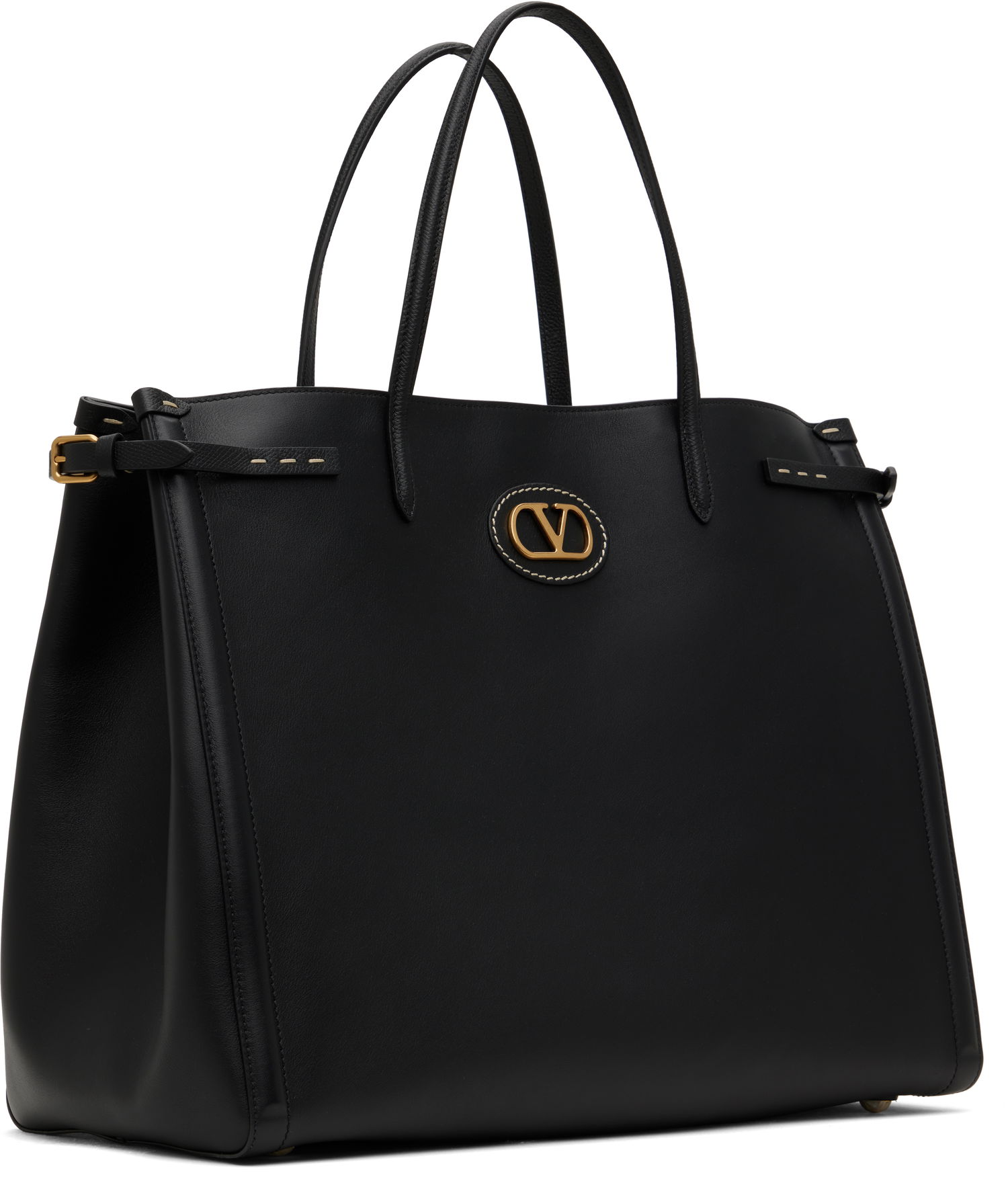 Tygpåse Valentino Valentino Garavani Antibes Medium Calfskin Tote Svart | 6Y2B0D15RBN, 1