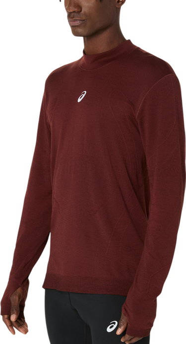 T-shirt Asics ROAD WINTER SEAMLESS Long Sleeve Top Bourgogne | 2011d360-200, 2