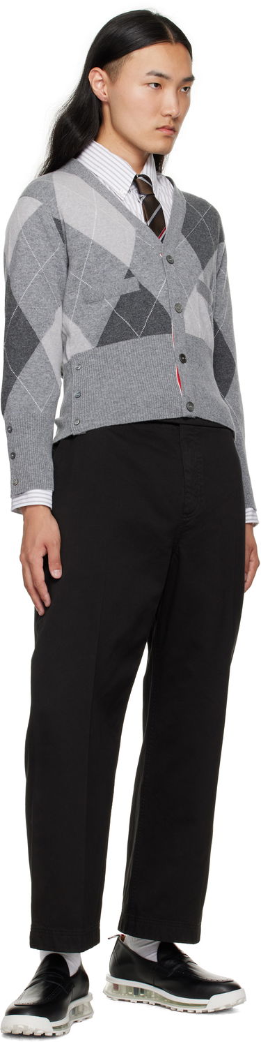 Halsduk Thom Browne Thom Browne Classic Shadow Stripe Pique Weave Tie Brun | MNL001A-F0990, 2
