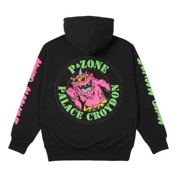 Sweatshirt Palace Palace x M-Zone Crossover Hoodie Svart | P20HD044