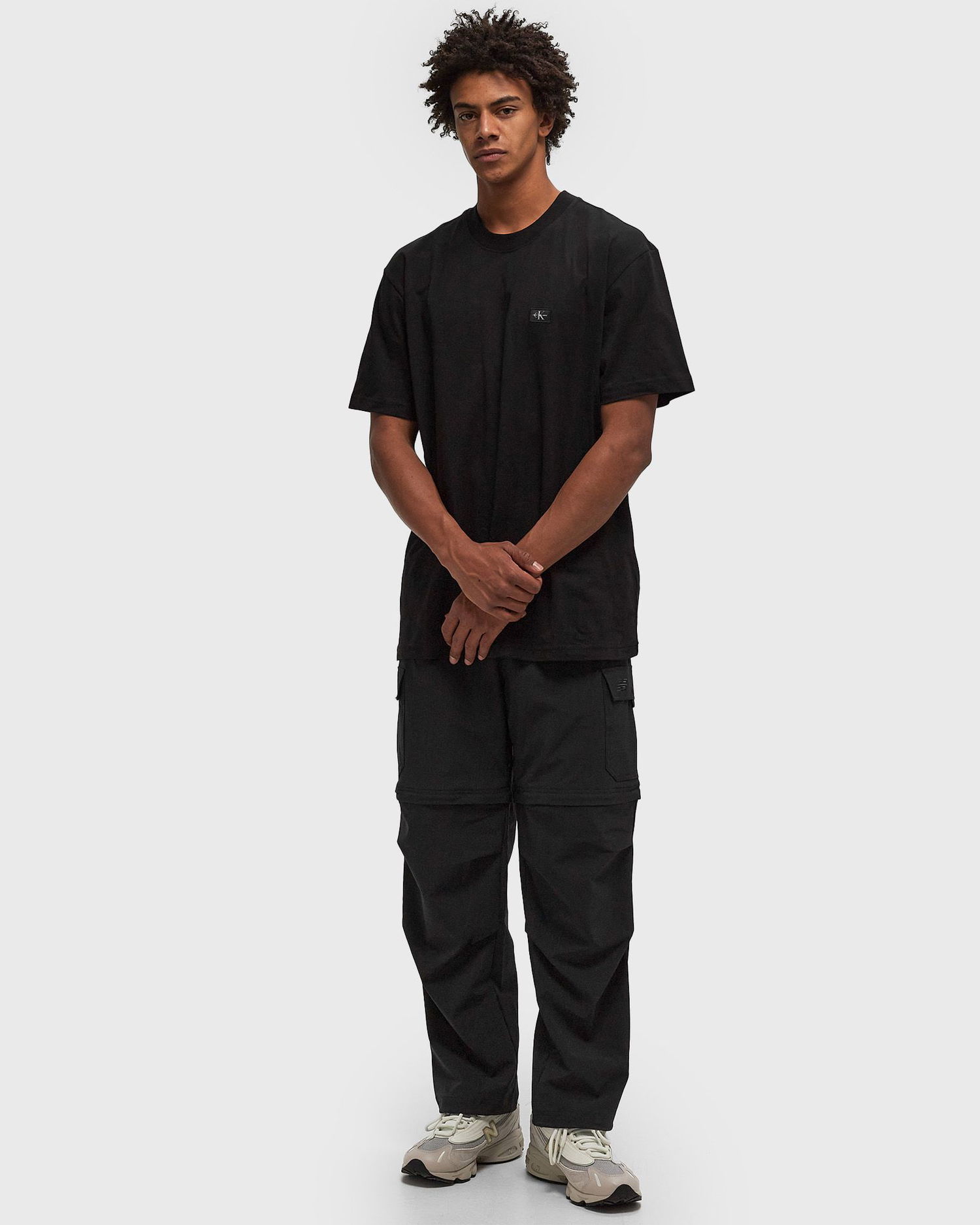 T-shirt CALVIN KLEIN Calvin Klein Jeans Woven Label Relaxed T-Shirt Svart | J30J326857BEH, 1