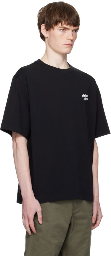 T-shirt MAISON KITSUNÉ Maison Kitsuné Handwriting Oversized T-Shirt Vit | PM00110KJ0119, 4