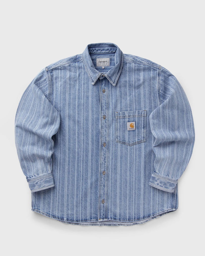 Skjorta Carhartt WIP Rylan Striped Denim Shirt Jacket Blå | I035567-32H.12