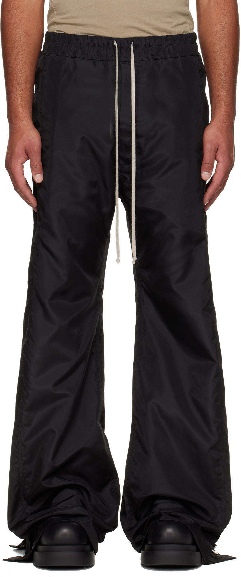 Träningsbyxor Rick Owens DRKSHDW Concordians Pusher Elastic Waist Wide-Leg Track Pants Svart | DU02E7393 NCV