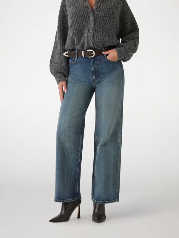 Jeans GUESS Clair Palazzo Denim Pant Blå | W5RA1OD5JD1