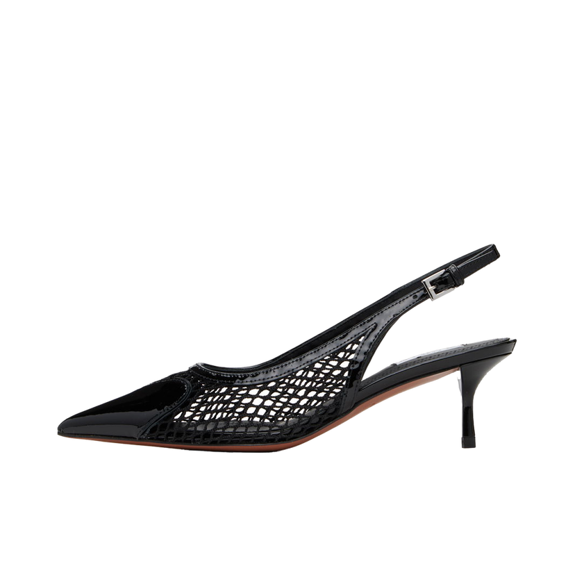 Sneakers och skor Alaïa Slingback Heels with Heart Cutout Svart | AA3E057CK204