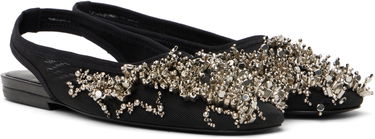 Tillbehör Dries Van Noten Dries Van Noten Embellished Mesh Slingback Ballerinas Svart | WS251-1617-800, 3