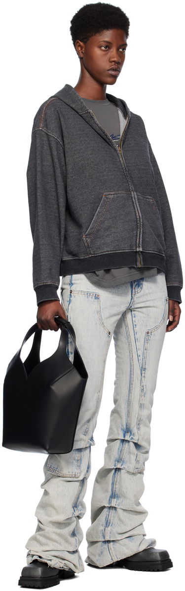 Tygpåse We11done Small Dart Touch Leather Bag Svart | WD-AB0-24-493-U-BK, 3