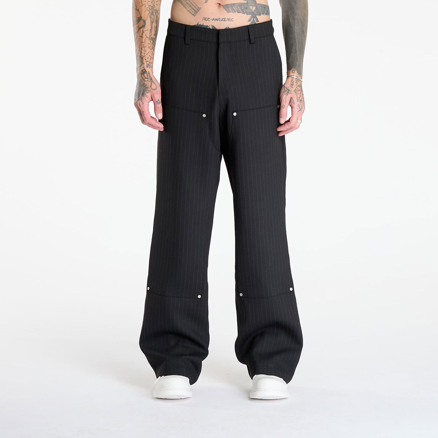 Byxor MISBHV Pinstripe Carpenter Trousers Svart | 251M314, 0
