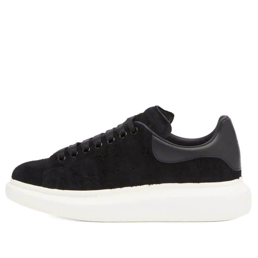 Sneakers och skor Alexander McQueen Exaggerate Sole Rough Suede Svart | 553680-WIAC8-1000