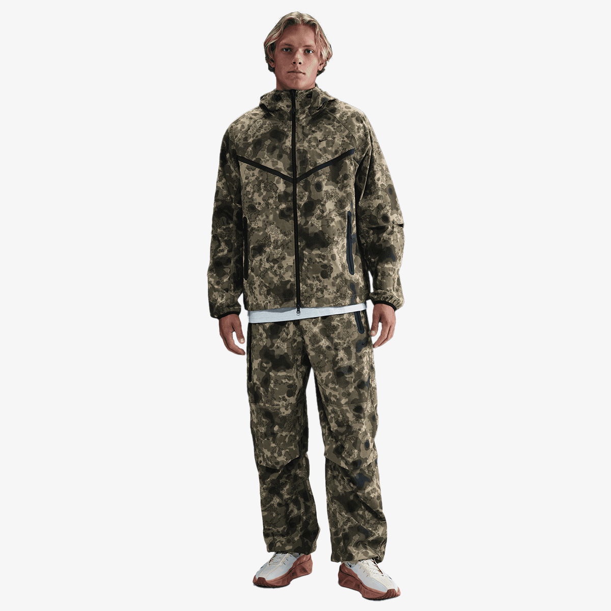 Jacka Nike Tech Woven Camo Jacket Grön | HV0979-210, 0