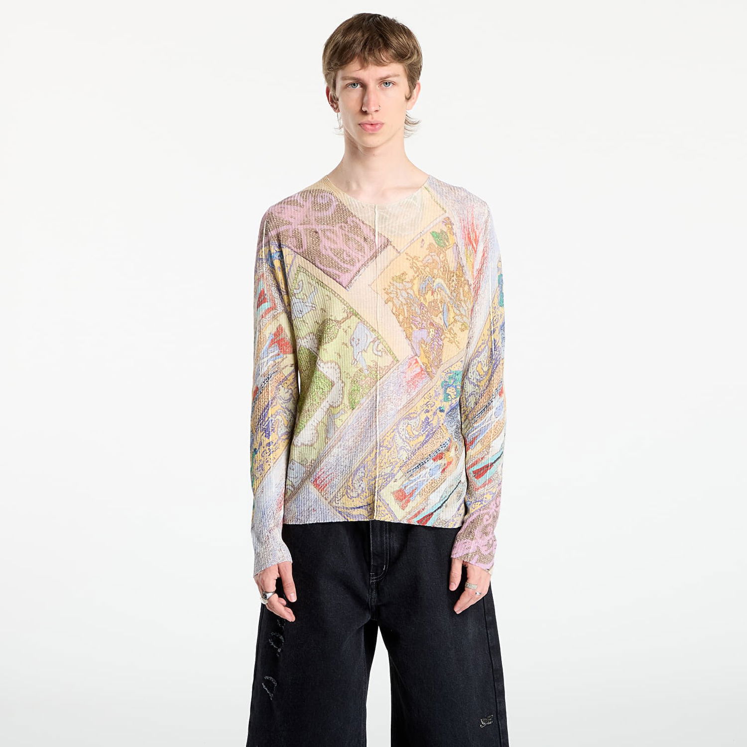 Sweater Diesel Diesel K-Renton Knitwear Long Sleeve T-Shirt Flerfärgad | A19633_0JLCP 7BDA, 0