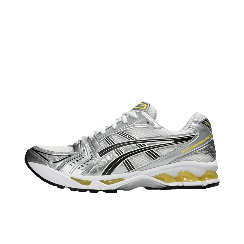 Löpning Asics Gel-Kayano 14 White Tai Chi Yellow - US 5 Grå | 1203A537-101