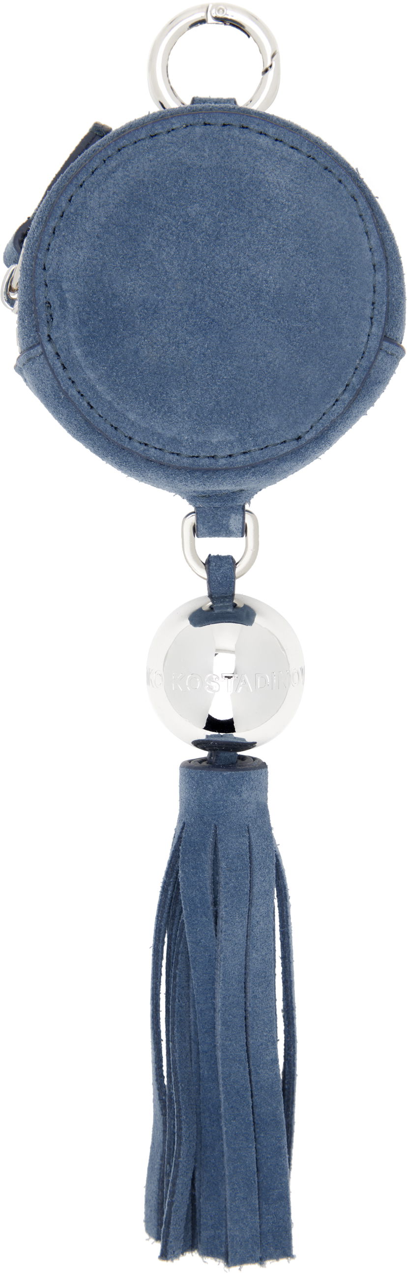 Nyckelringar KIKO KOSTADINOV Kiko Kostadinov Orb Suede Coin Pouch with Tassel Blå | KKWSS25SL03-140