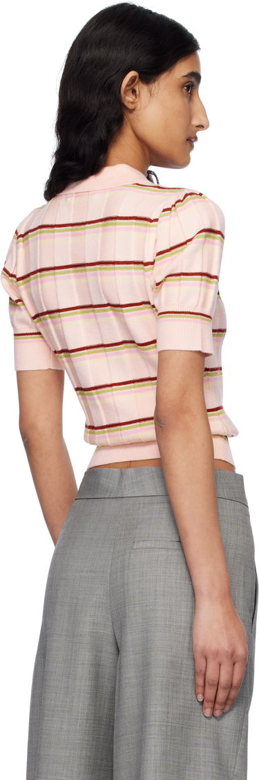 Polotröja GUIZIO Guizio Mateo Striped Polo Rosa | S25110S047, 2