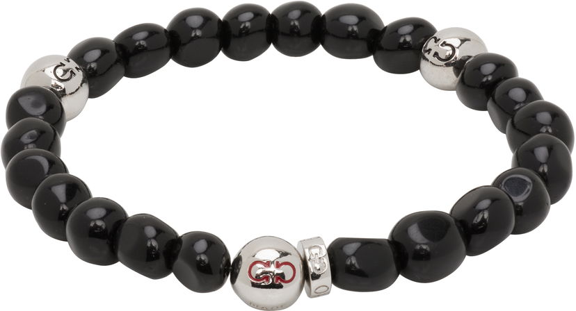 Armband FERRAGAMO Salvatore Ferragamo Baroque Beads Bracelet Svart | 785666