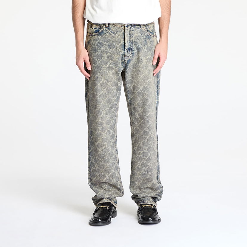 Jeans DAILY PAPER Daily Paper Shield Laser Washed Jeans Blå | 2511155