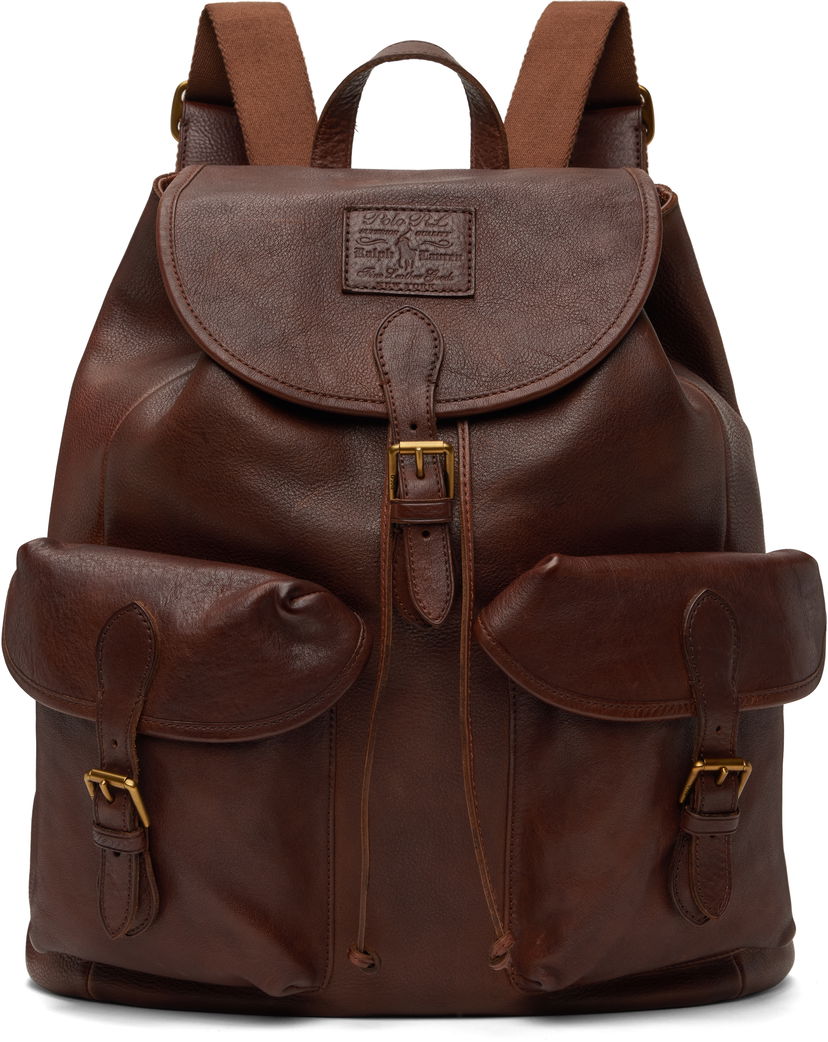 Ryggsäck Polo by Ralph Lauren Ralph Lauren Heritage Leather Backpack Brun | 405946036001