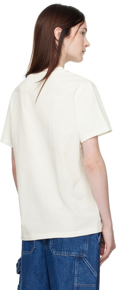 T-shirt A.P.C. Print Label T-Shirt Vit | COHBU-M26442, 2