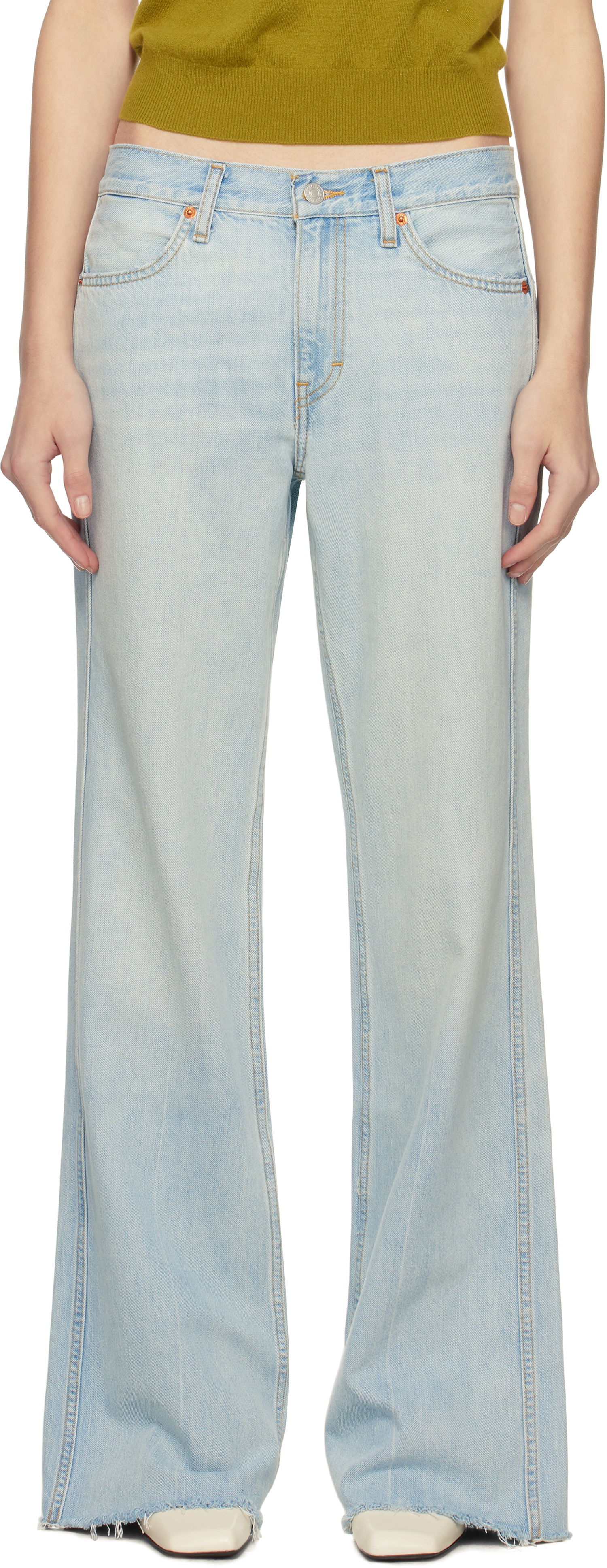 Jeans RE/DONE Re/Done 'The Californian' Wide-Leg Jeans Blå | 168-03WCALIJN, 0