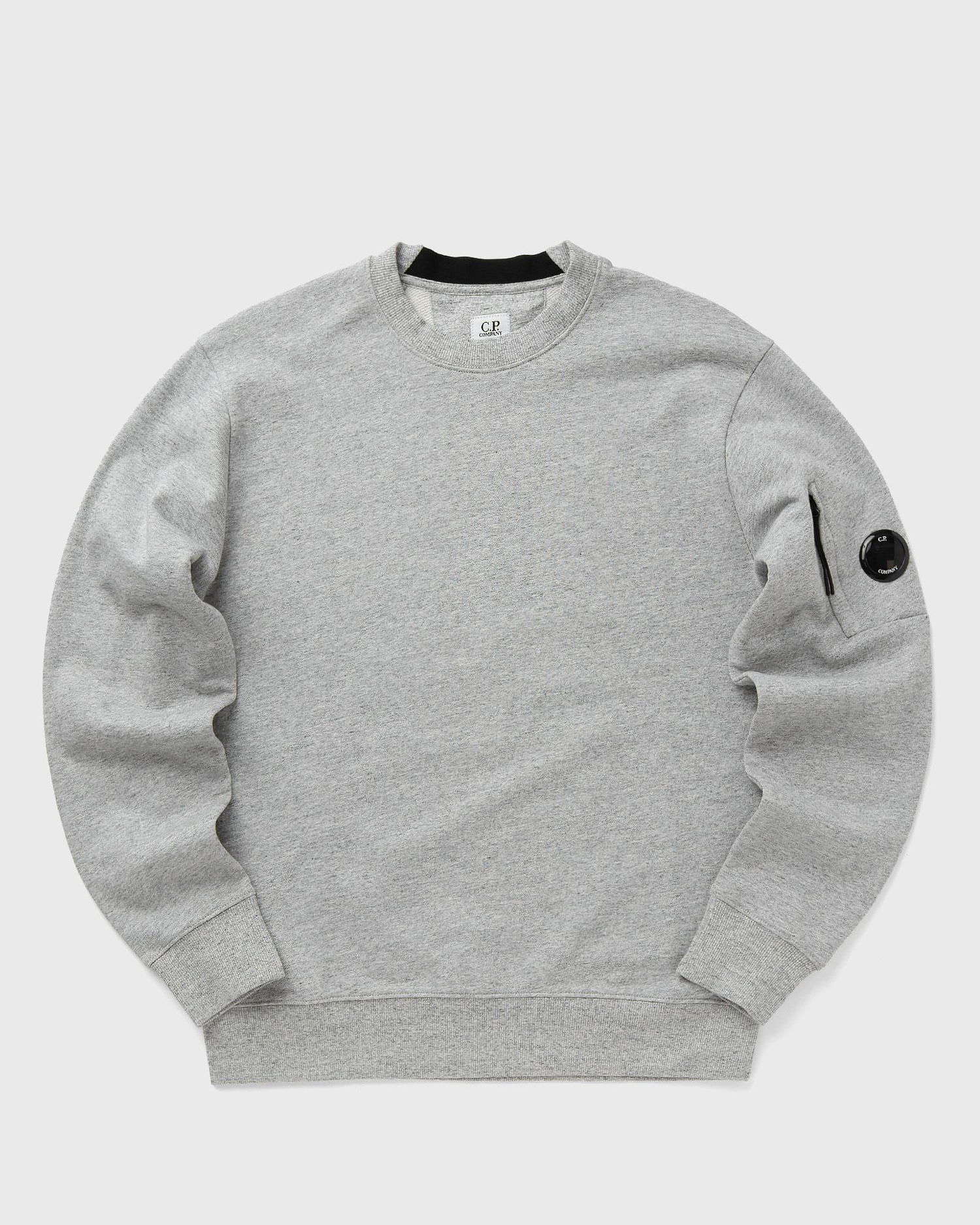 Sweatshirt C.P. Company C.P. Company Diagonal Raised Fleece Crew Neck Lens Sweatshirt XXL Grå | 18CMSS023A005086W-M94, 0