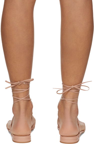Tillbehör Gianvito Rossi Gianvito Rossi Nappa Lace-Up Sandals Beige | G32508-05RIC-NAP, 1